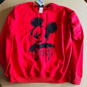 Disney Red Graphic Sweatshirt
